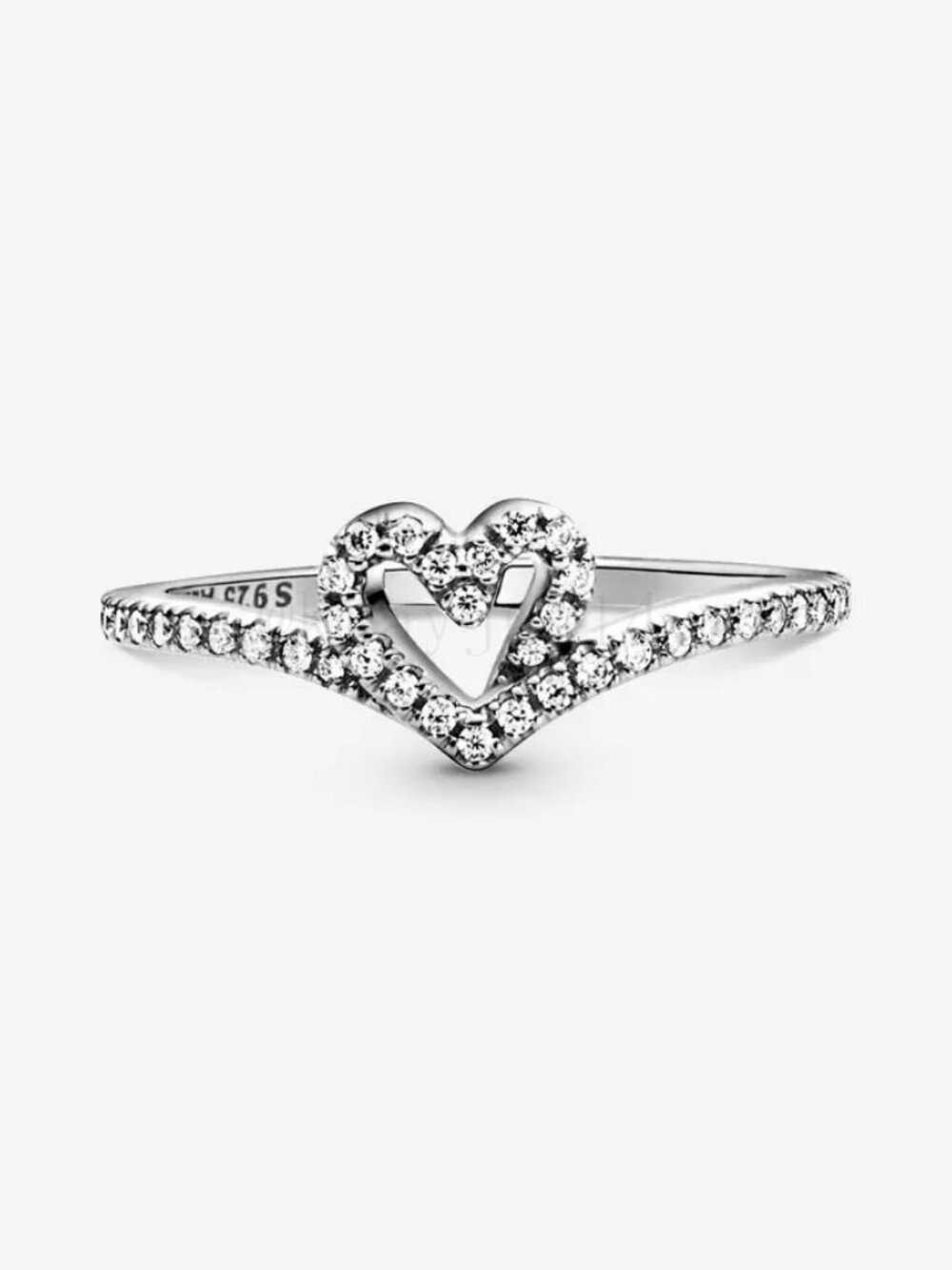Pandora Sparkling Heart Ring - Picture 2 of 4